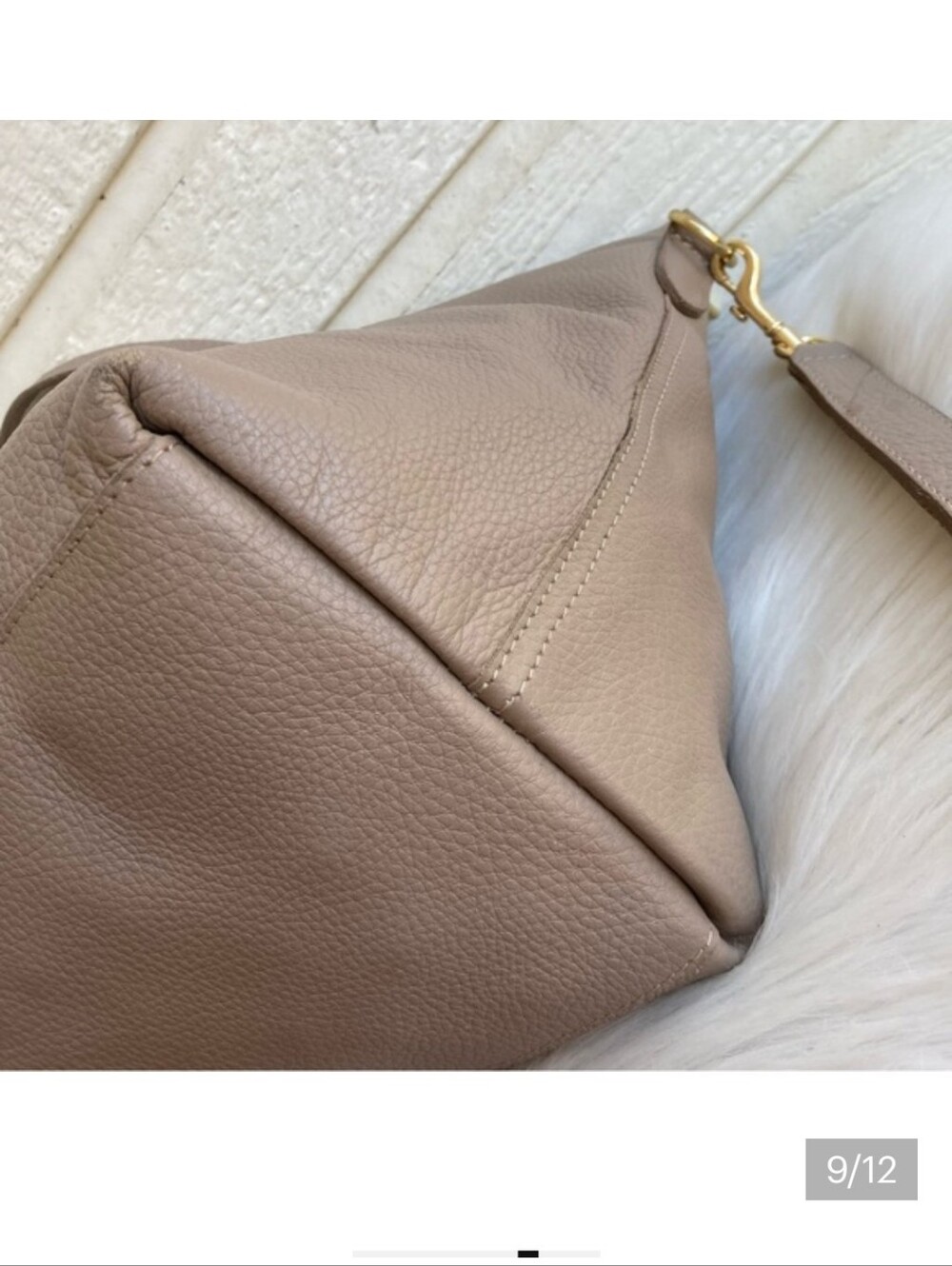 Cuyana Easy System Double Strap Laptop Tote Tan Crossbody - Picture 8 of 12